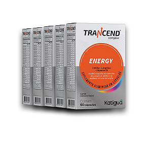 Kit 5 Trancend Completo Energia Katiguá 60 Cápsulas