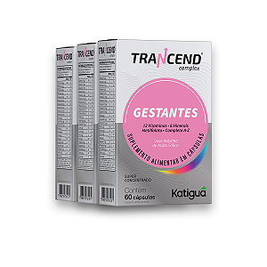 Kit 3 Trancend Completo Gestante Katiguá 60 Cápsulas
