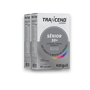Kit 2 Trancend Completo Sênior 50+ Katiguá 60 Cápsulas