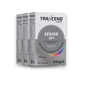 Kit 3 Trancend Completo Sênior 50+ Katiguá 60 Cápsulas