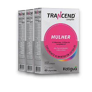 Kit 3 Trancend Completo Mulher Katiguá 60 Cápsulas