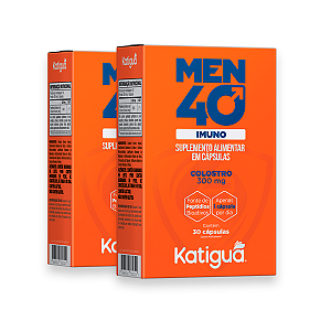 Kit 2 Men 40 Imuno Colostro Katiguá 300mg 30 cápsulas