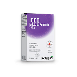 Iodo 200% Iodato de Potássio Katiguá 30 Cápsulas