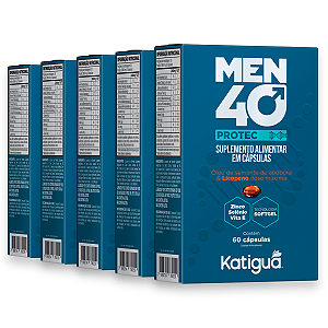 Kit 5 Men 40 Protec Katiguá 640mg 60 cápsulas