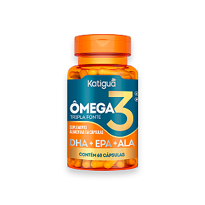 Ômega 3 Tripla Fonte Katiguá 1000mg 60 Cápsulas