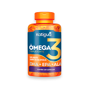 Ômega 3 Tripla Fonte Katiguá 1000mg 240 Cápsulas