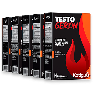 Kit 5 Testogeron Katiguá 500mg 60 Cápsulas