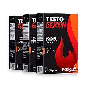 Kit 3 Testogeron Katiguá 500mg 60 Cápsulas