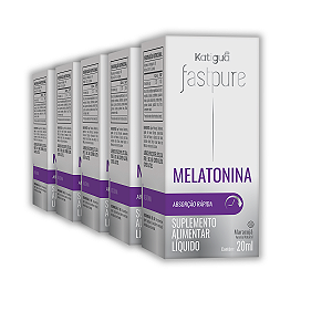 Kit 5 Fast Pure Melatonina + B6 Katiguá 20ml