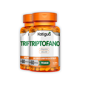 Kit 2 Triptofano+Magnésio Katiguá 60 Cápsulas