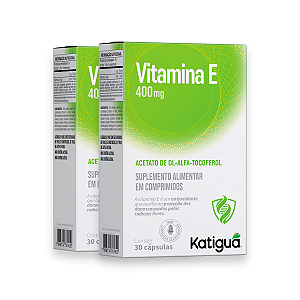 Kit 2 Vitamina E Softgel Katiguá 400mg 30 Cápsulas