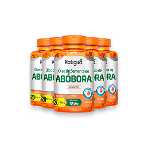 Kit 5 Óleo de Semente de Abóbora Katiguá 1000mg 120 Cápsulas