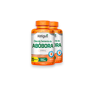 Kit 2 Óleo de Semente de Abóbora Katiguá 1000mg 120 Cápsulas