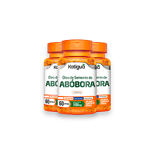 Kit 3 Óleo de Semente de Abóbora Katiguá 1000mg 60 Cápsulas