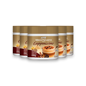 Kit 5 Maca Peruana Cappuccino Katiguá 150g