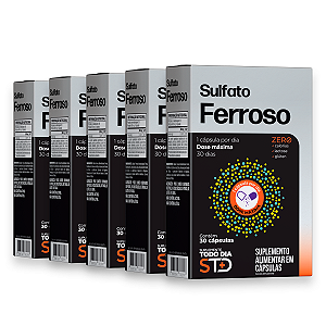 Kit 5 STD Sulfato Ferroso Katiguá 30 Cápsulas