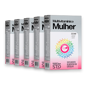 Kit 5 STD Multivitamínico Mulher Katiguá 30 Cápsulas