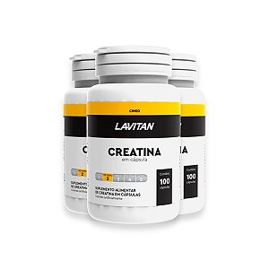 Kit 3 Creatina Lavitan 100 Cápsulas