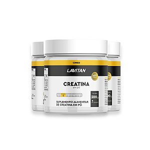Kit 3 Creatina Lavitan Pó 300g