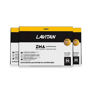 Kit 3 ZMA Perfomace Lavitan 30 Comprimidos