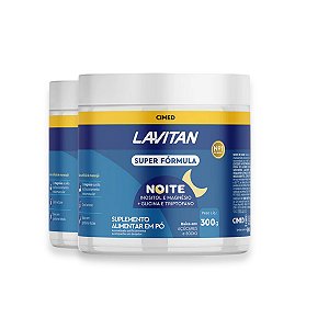 Kit 2 Super Fórmula Noite Lavitan Maracujá em Pó 300g