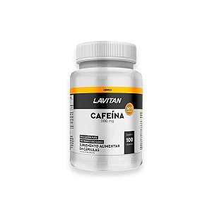 Cafeína Lavitan 200mg 100 Cápsulas