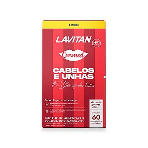 Cabelos e Unhas Lavitan Carmed 60 Comprimidos