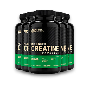 Kit 5 Creatina Optimum Nutrition 90 Cápsulas