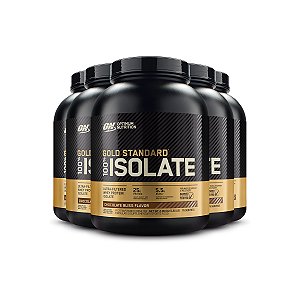 Kit 5 Whey Gold Isolate Optimum Nutrition Chocolate 2.36Kg