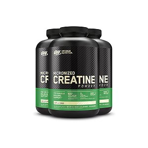 Kit 3 Creatina Micronized Optimum Nutrition 600g