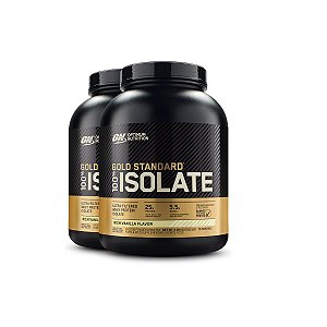 Kit 2 Whey Gold Isolate Optimum Nutrition Baunilha 2.28Kg