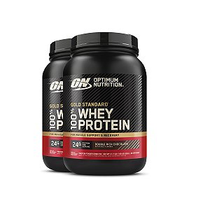 Kit 2 Whey Gold Standard Optimum Nutrition Chocolate 899g