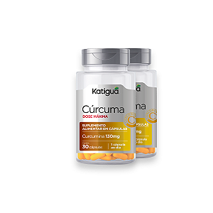 Kit 2 Cúrcuma Dose Máxima Katiguá 130mg 30 Cápsulas