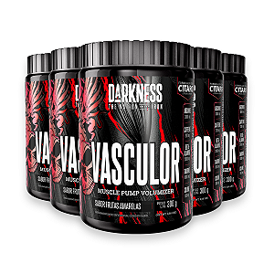 Kit 5 Pré Treino Vasculor Powder Darkness Frutas Amarelas 300g