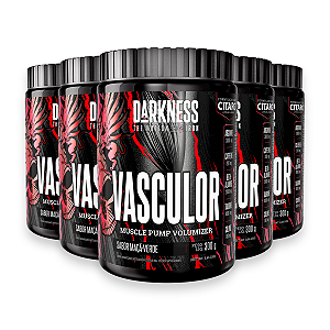 Kit 5 Pré Treino Vasculor Powder Darkness Maça Verde 300g