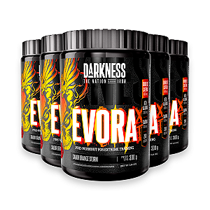 Kit 5 Pré Treino Évora XT Darkness Orange Storm 300g