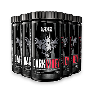 Kit 5 Whey Protein DarkWhey 100% Darkness Baunilha 900g