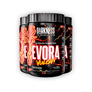 Kit 3 Pré Treino Évora Vulcan Darkness Spic Melon 300g