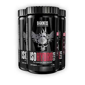 Kit 3 Whey Protein Iso Hydro Darkness Baunilha 900g