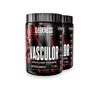 Kit 2 Pré Treino Vasculor Powder Darkness Frutas Amarelas 300g