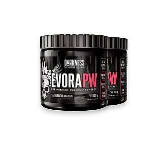 Kit 2 Pré Treino ÉvoraPW V2 Darkness Frutas Amarelas 300g