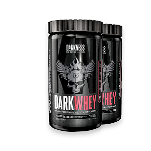 Kit 2 Whey Protein DarkWhey 100% Darkness Chocolate Maltado 900g