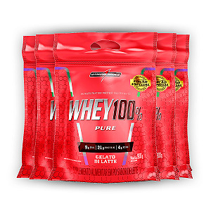 Kit 5 Whey Protein 100% Puro Integral Medica Di Latte 900g