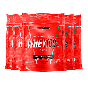 Kit 5 Whey Protein 100% Puro Integral Medica Cookies Cream 900g