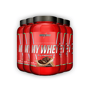 Kit 5 My Whey Protein Integral Medica Shake Chocolate 900g