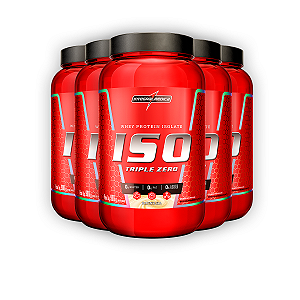 Kit 5 Whey Protein Iso Triple Zero Integral Medica Baunilha 900g