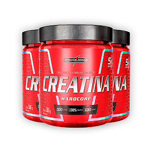Kit 3 Creatina Monohidratada Hardcore Integral Medica 500g