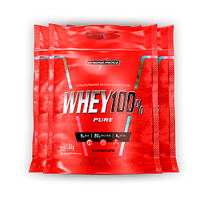 Kit 3 Whey Protein 100% Puro Integral Medica Baunilha 1.8Kg