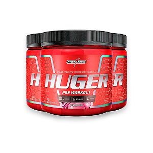 Kit 3 Pré Treino Huger Integral Medica Bubble Gum 320g