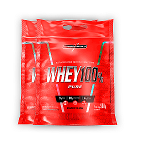 Kit 2 Whey Protein 100% Puro Integral Medica Baunilha 900g